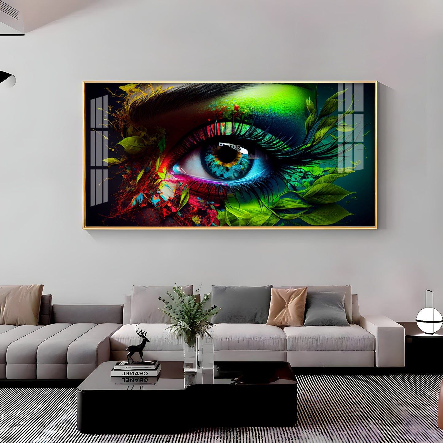 Colorful Eye Premium Acrylic Horizontal Wall Art