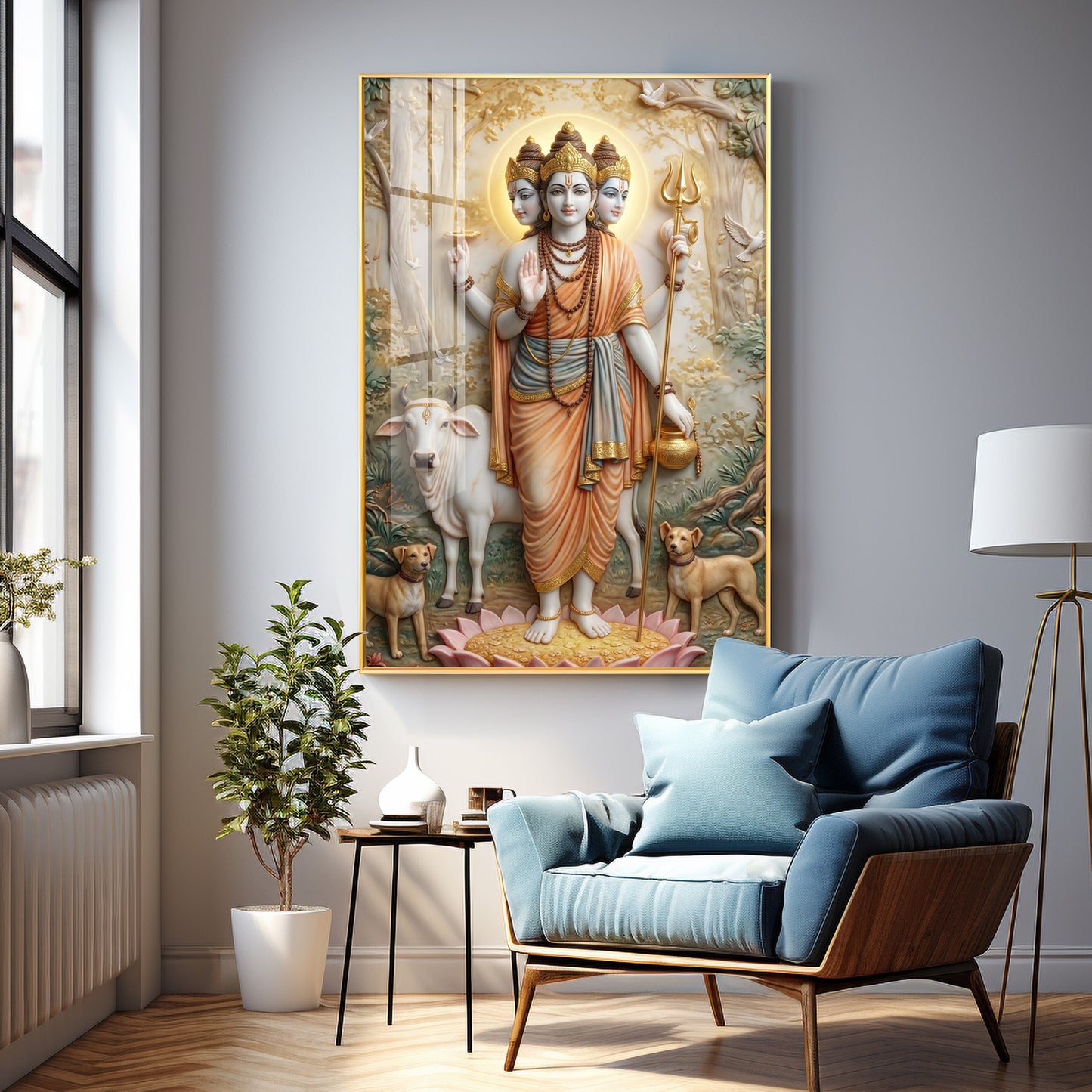 Dattatreya Bhagwan Ji Premium Acrylic Vertical Wall Art
