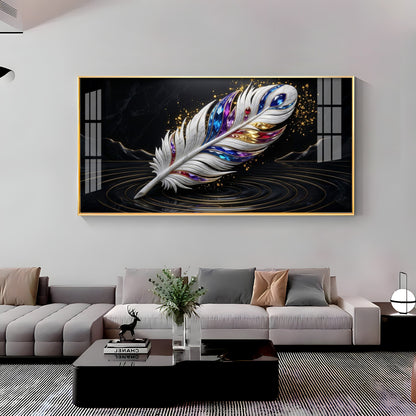 Feathered Gem Delight Premium Acrylic Horizontal Wall Art
