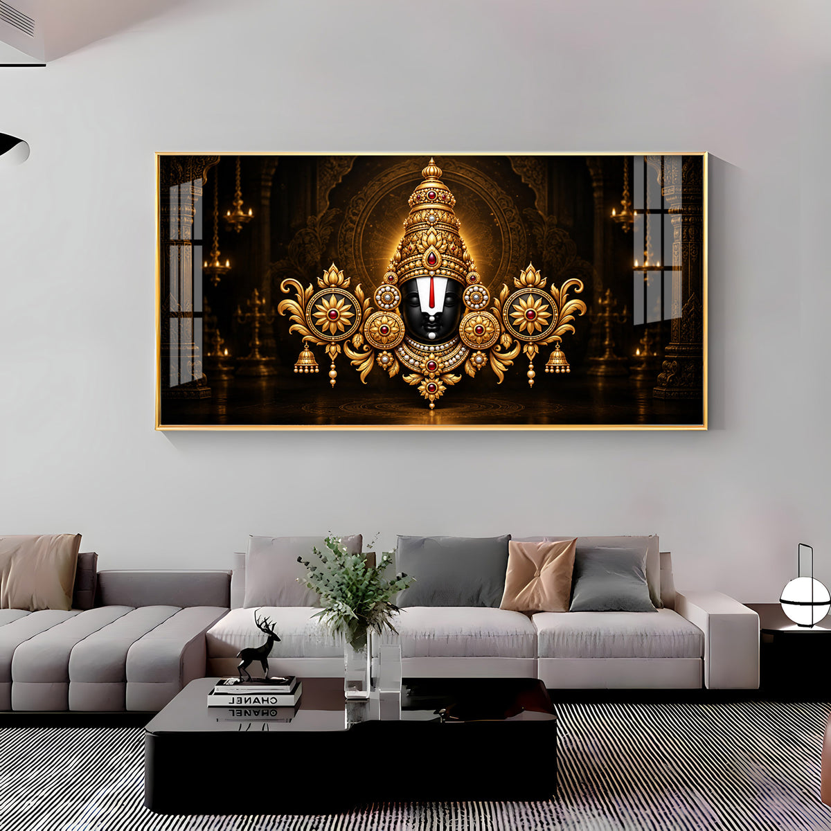 Lord Tirupati Balaji Premium Acrylic Horizontal Wall Art
