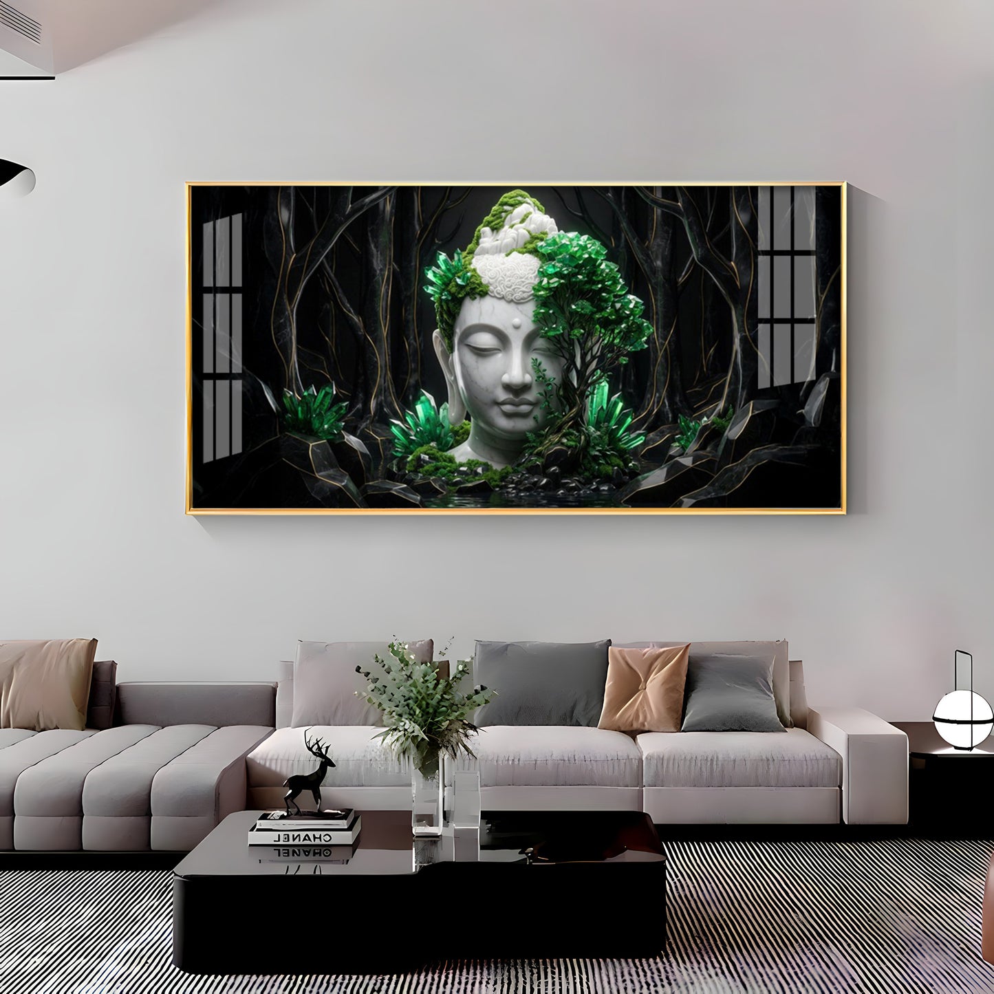 Buddha in Nature Premium Acrylic Horizontal Wall Art