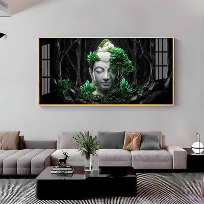 Buddha in Nature Premium Acrylic Horizontal Wall Art