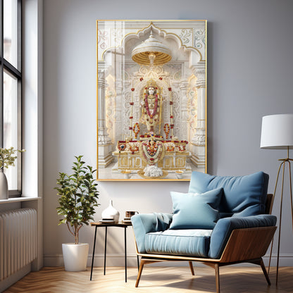 Hindu Deity Rama Premium Acrylic Vertical Wall Art