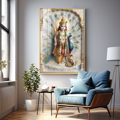 Little Kartikeya Premium Acrylic Vertical Wall Art