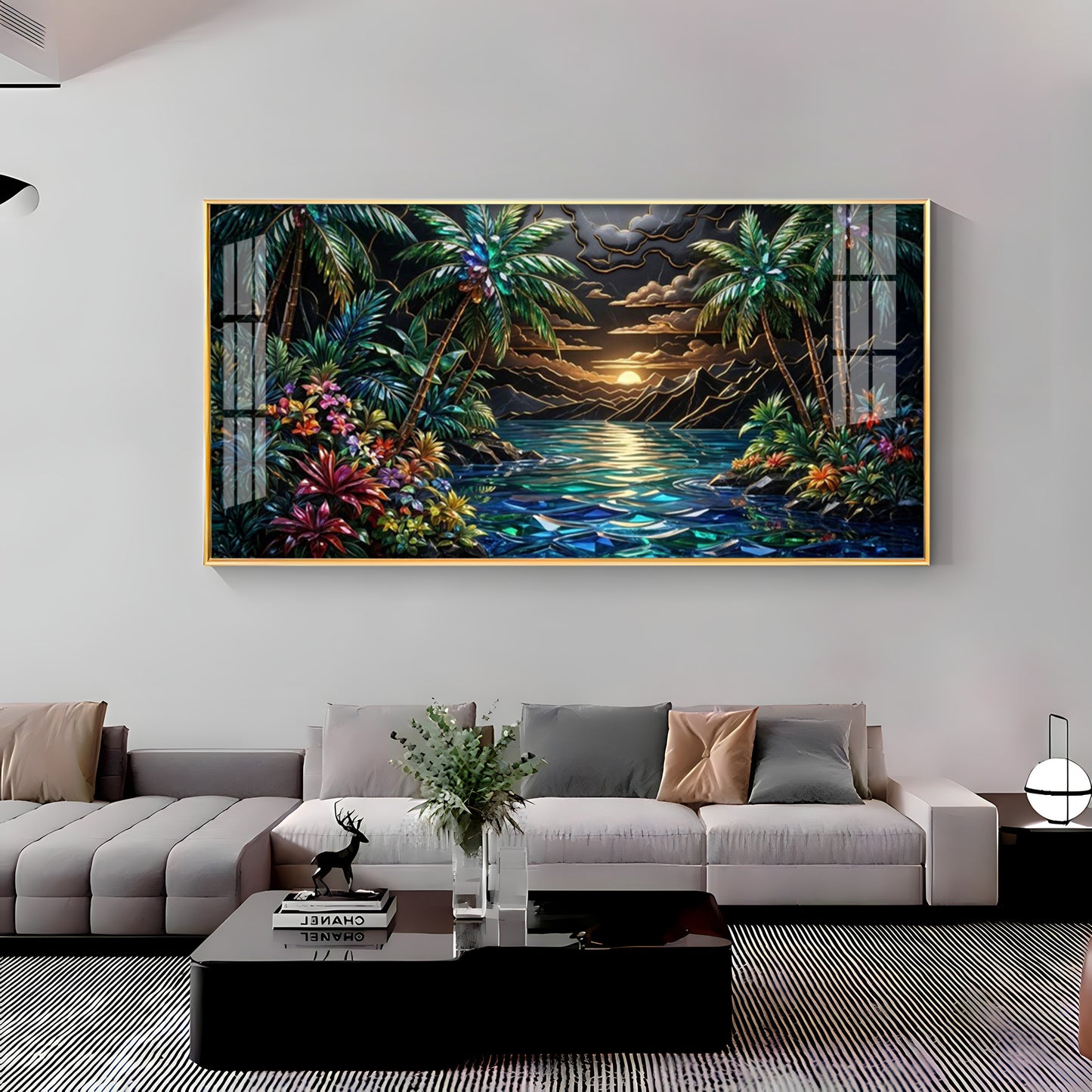Tropical Beach Dream Premium Acrylic Horizontal Wall Art