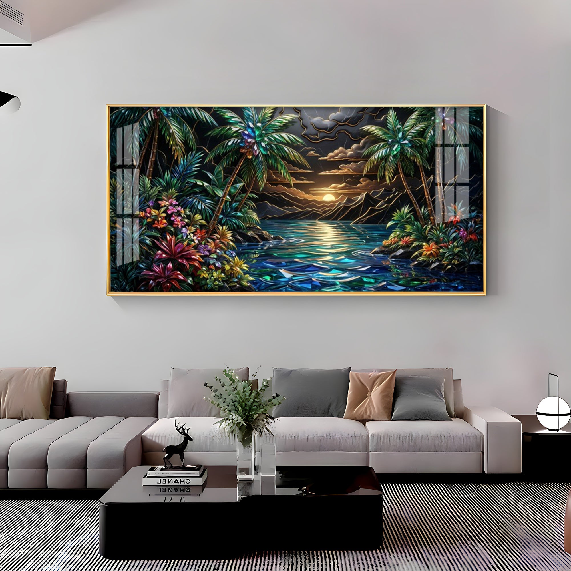 Tropical Beach Dream Premium Acrylic Horizontal Wall Art