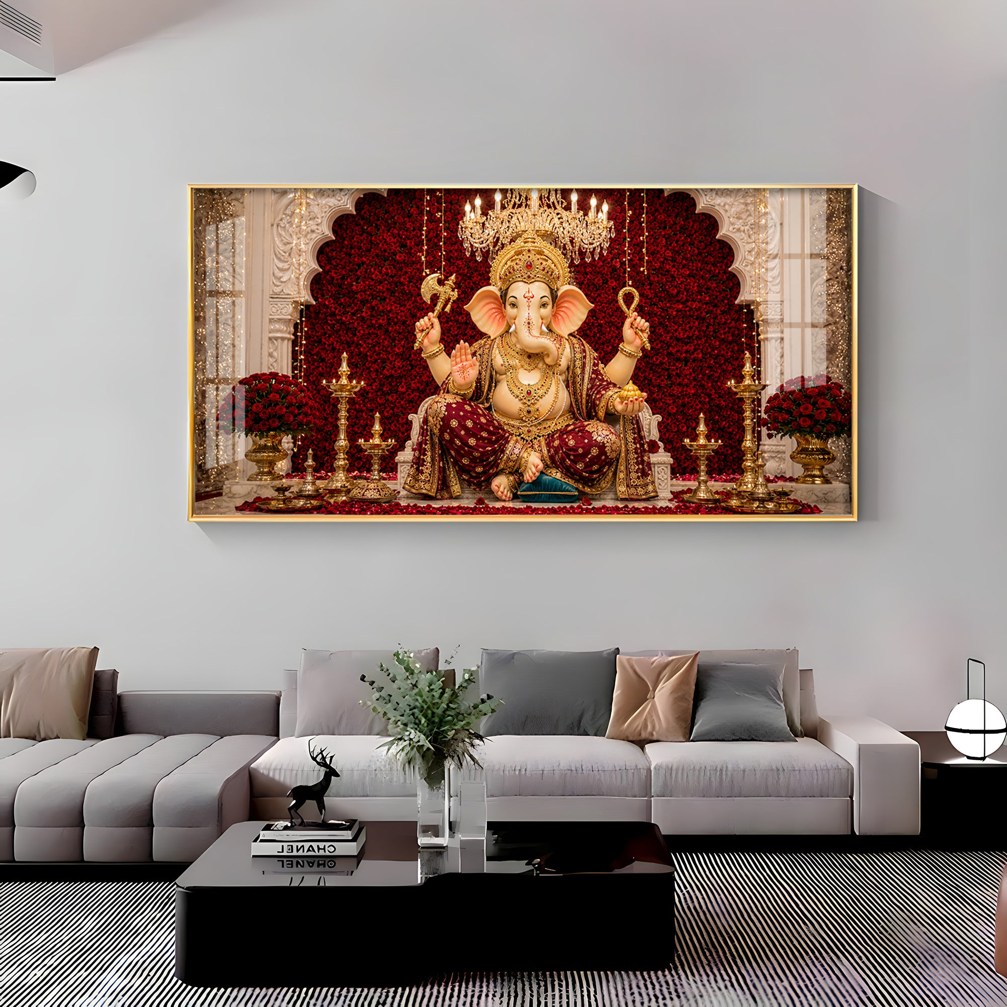 Ganpati Bappa Premium Acrylic Horizontal Wall Art