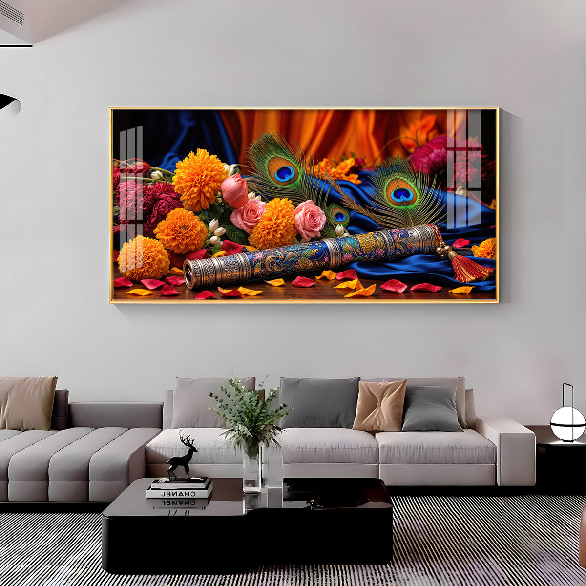 Troupe Of Bansuri Premium Acrylic Horizontal Wall Art