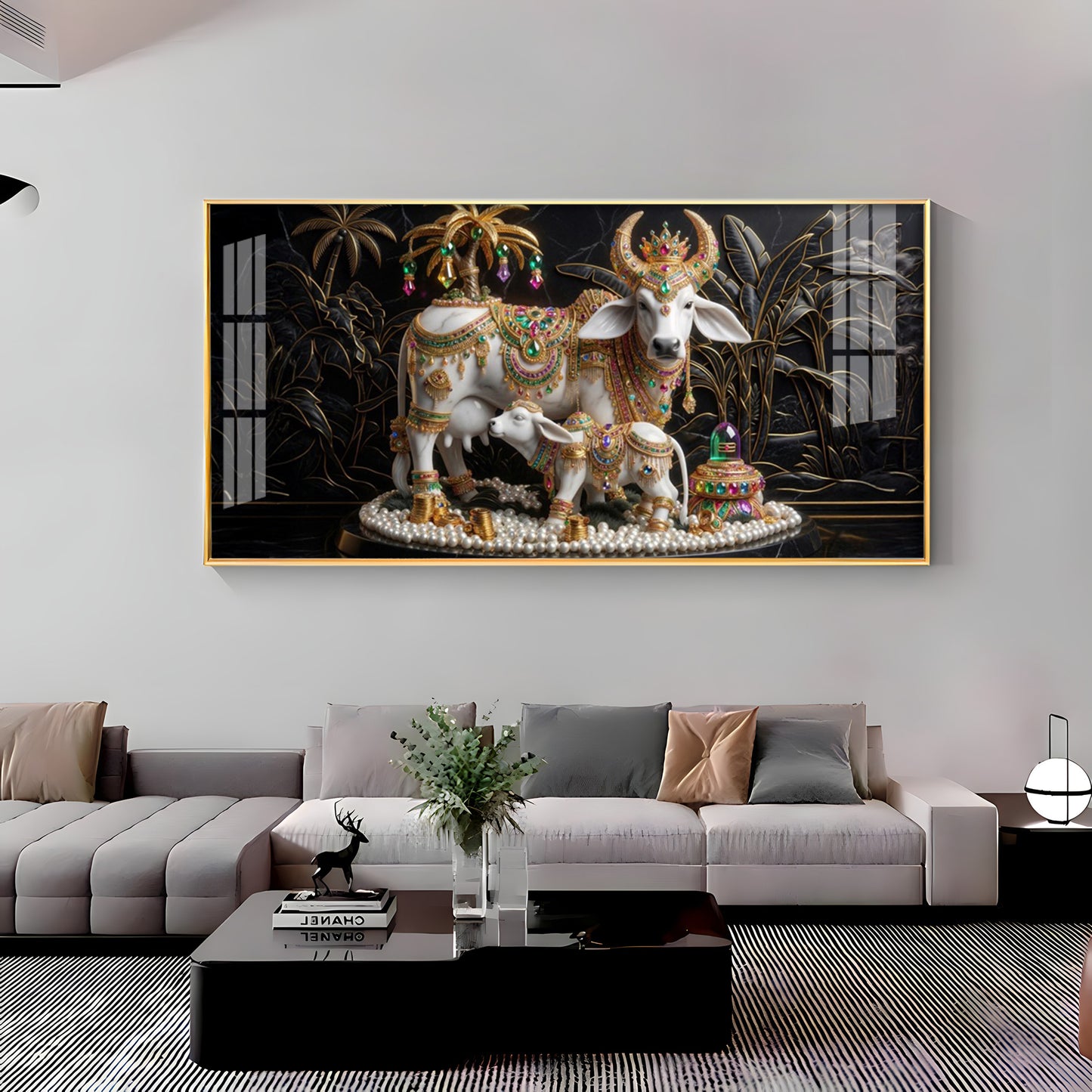 Sovereign Cow & Cub Premium Acrylic Horizontal Wall Art