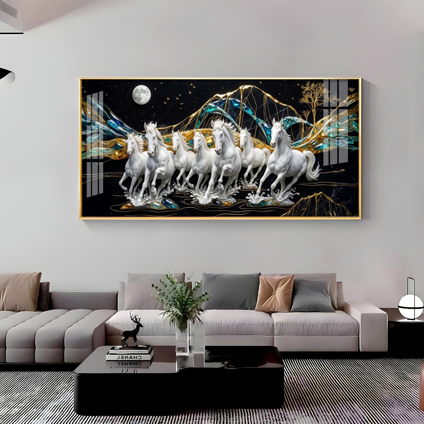 Horse Haven Premium Acrylic Horizontal Wall Art