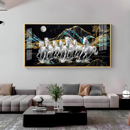 Horse Haven Premium Acrylic Horizontal Wall Art