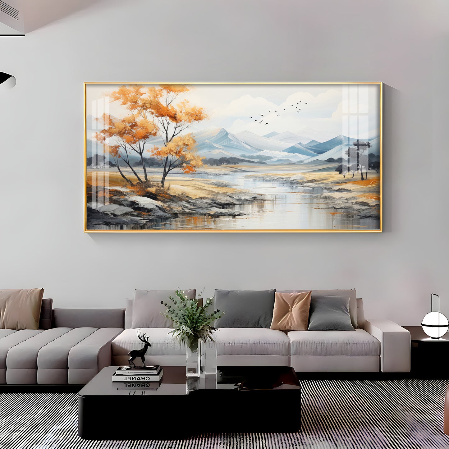 Autumn Landscape Premium Acrylic Horizontal Wall Art