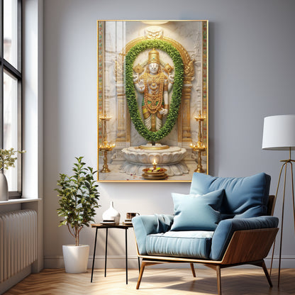 Balaji Srinivasa Premium Acrylic Vertical Wall Art