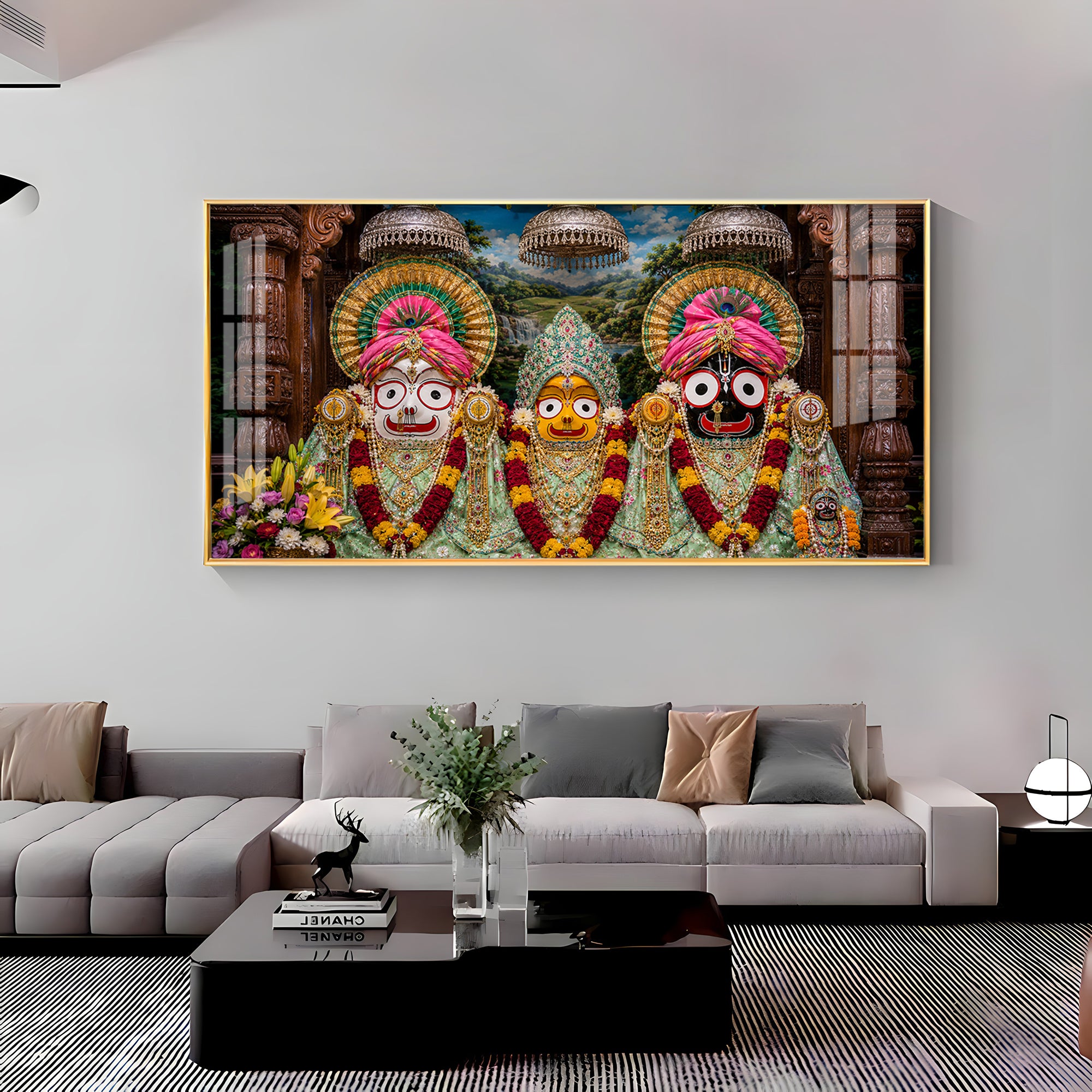 Shringar Darshan Of Jagannath Puri Premium Acrylic Horizontal Wall Art