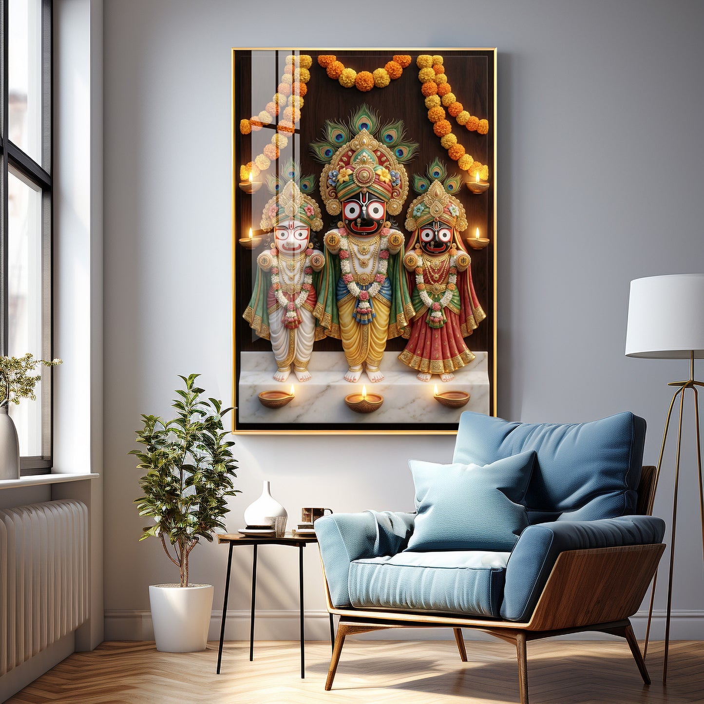 Jagannath Mahaprabhu Premium Acrylic Vertical Wall Art
