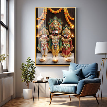 Jagannath Mahaprabhu Premium Acrylic Vertical Wall Art
