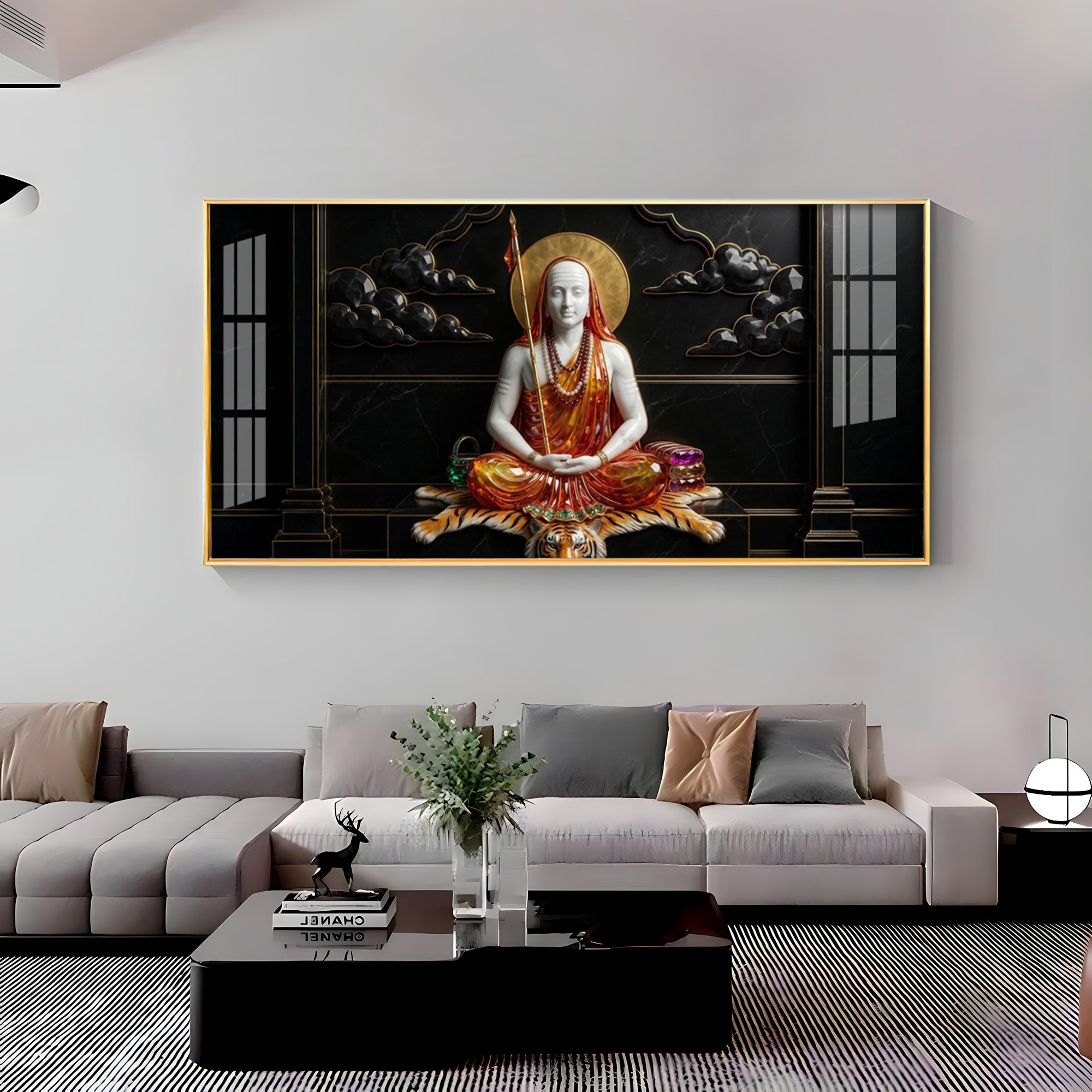 Jagadguru Adi Shankaracharya Premium Acrylic Horizontal Wall Art