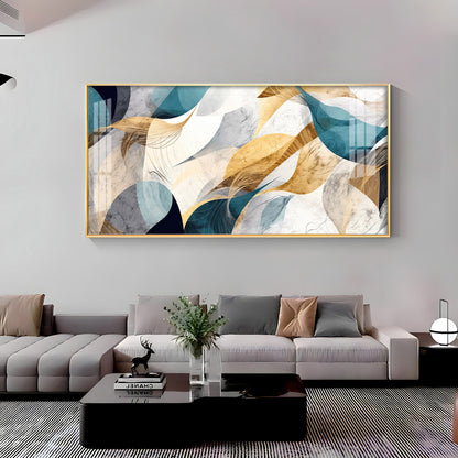Abstract Waves Premium Acrylic Horizontal Wall Art