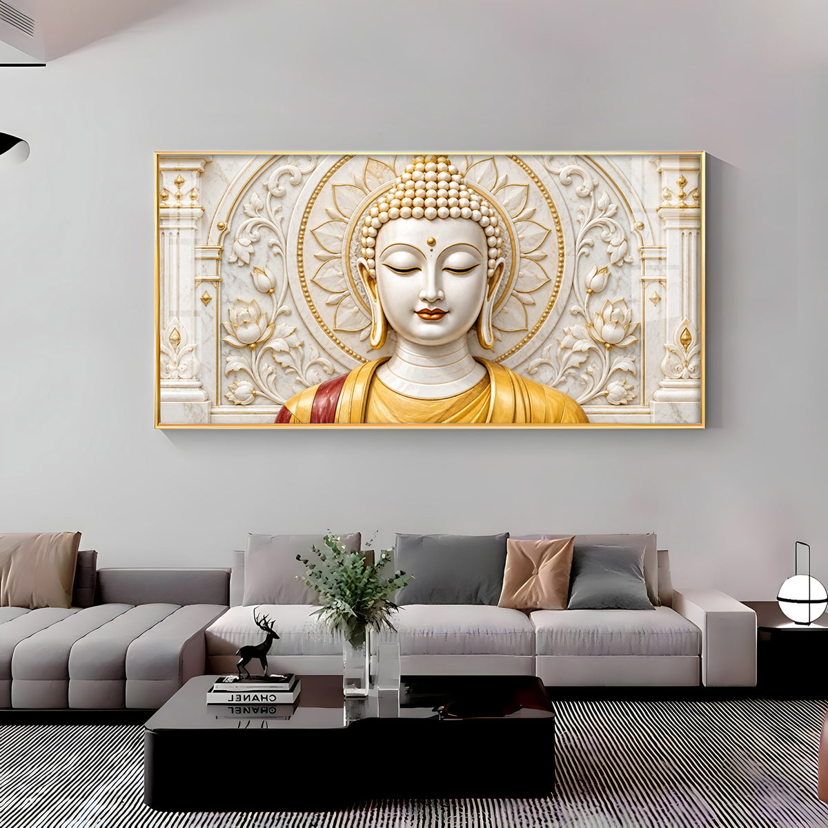 Peaceful Buddha Premium Acrylic Horizontal Wall Art