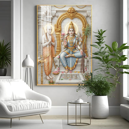 Lalita Tripurasundari Premium Acrylic Vertical Wall Art