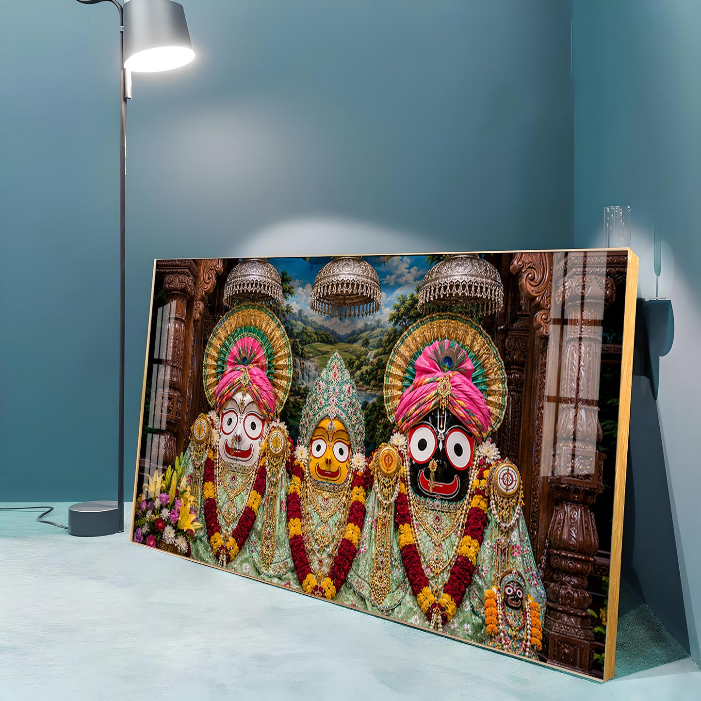 Shringar Darshan Of Jagannath Puri Premium Acrylic Horizontal Wall Art