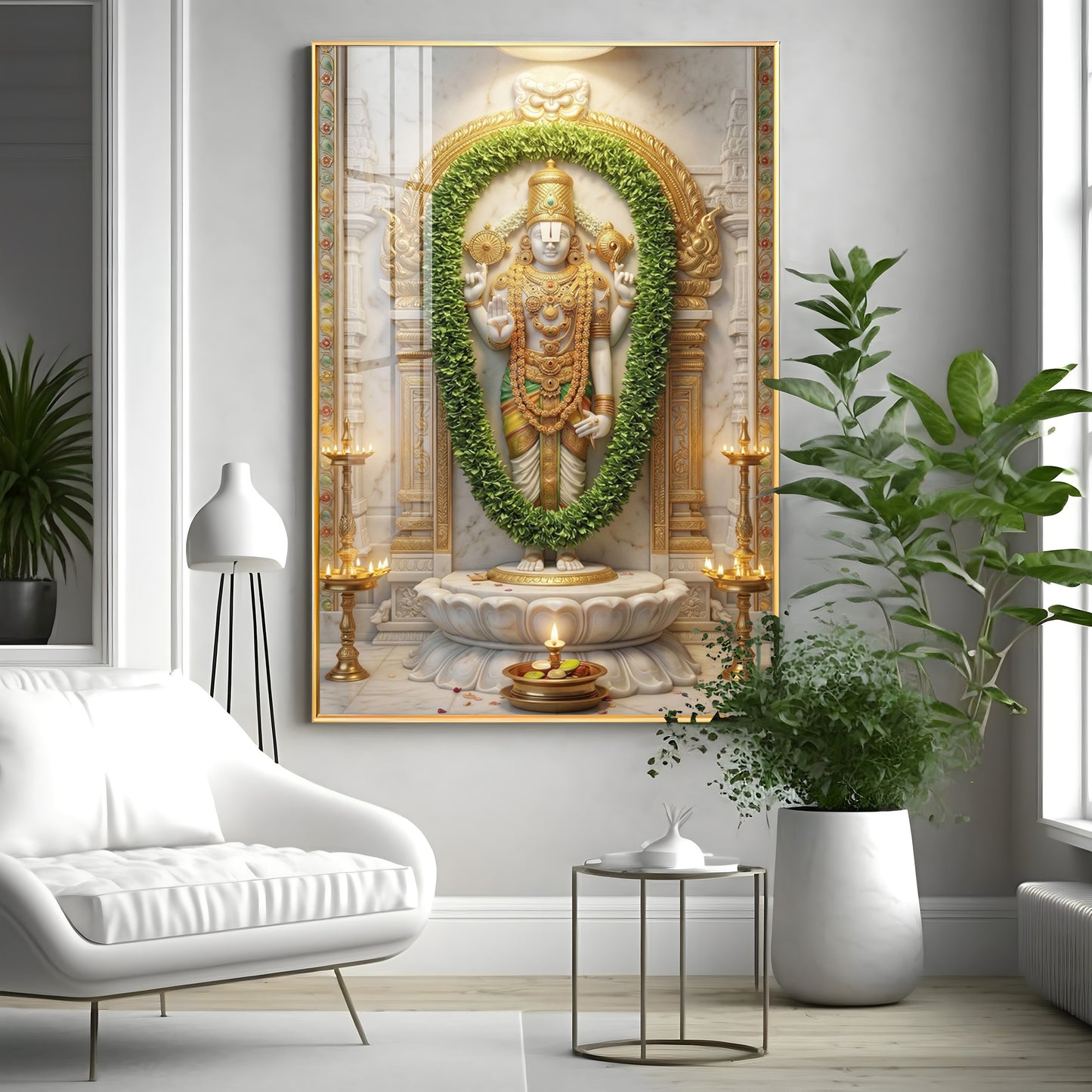 Balaji Srinivasa Premium Acrylic Vertical Wall Art