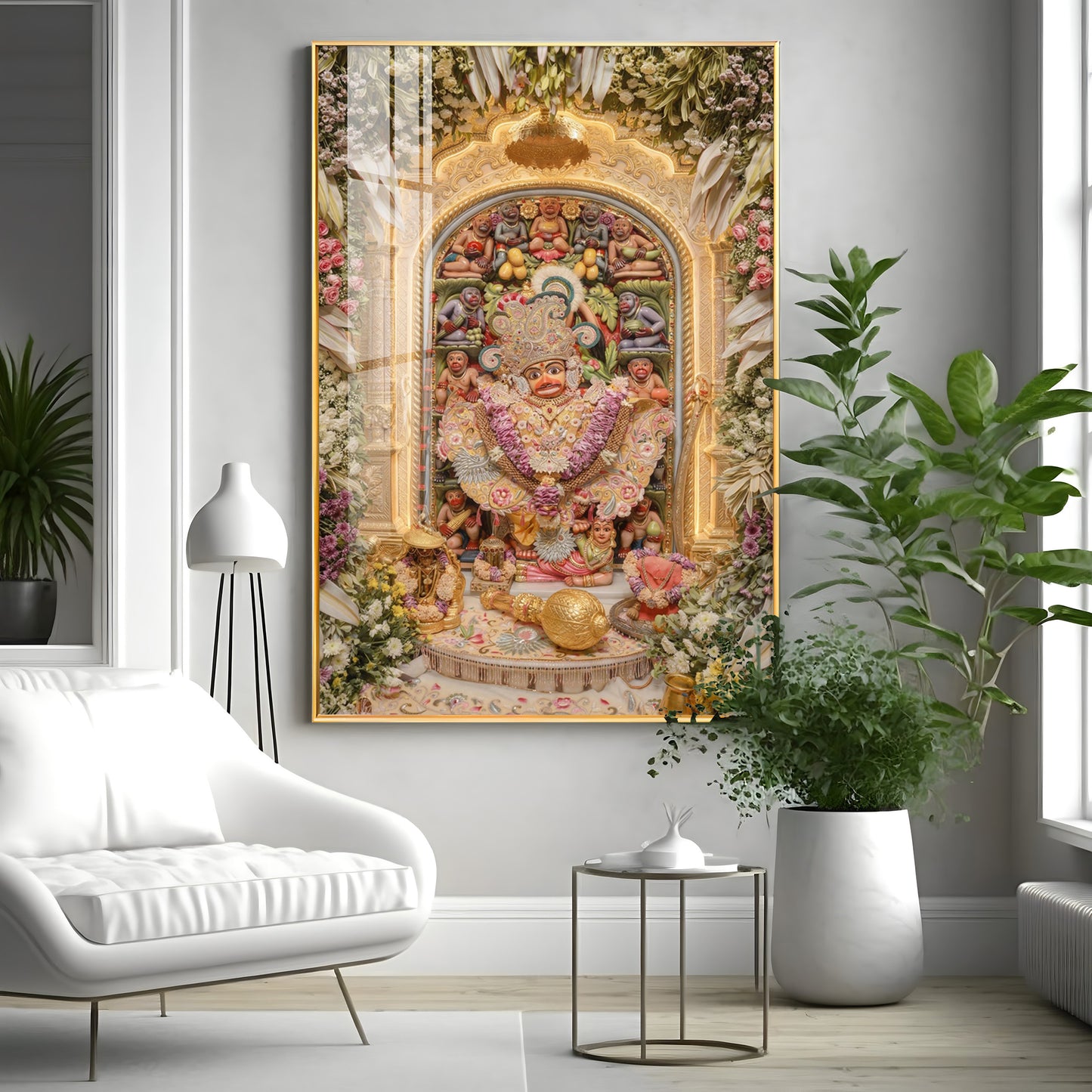 Salangpur Hanuman Temple Premium Acrylic Vertical Wall Art