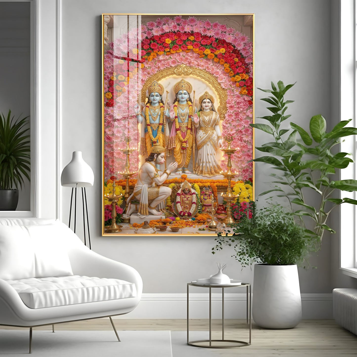 Ram Darbar Premium Acrylic Vertical Wall Art