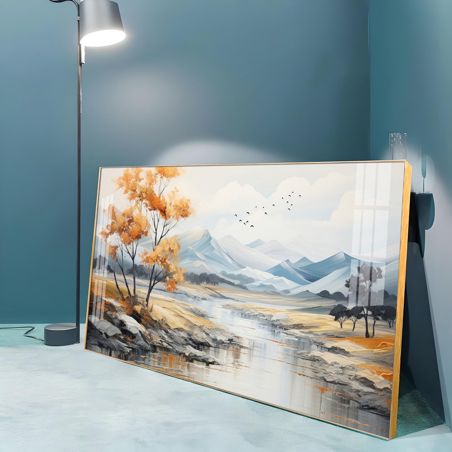 Autumn Landscape Premium Acrylic Horizontal Wall Art