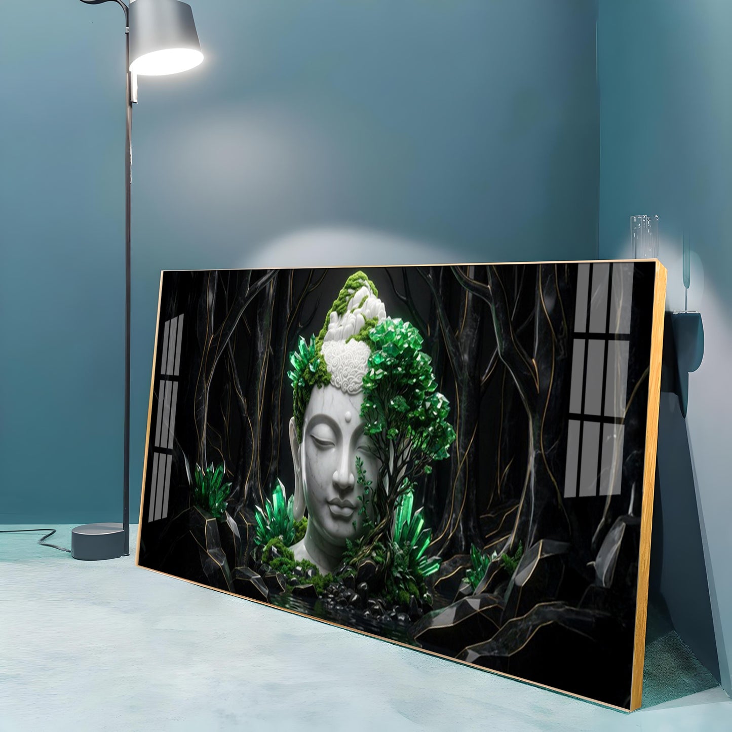 Buddha in Nature Premium Acrylic Horizontal Wall Art