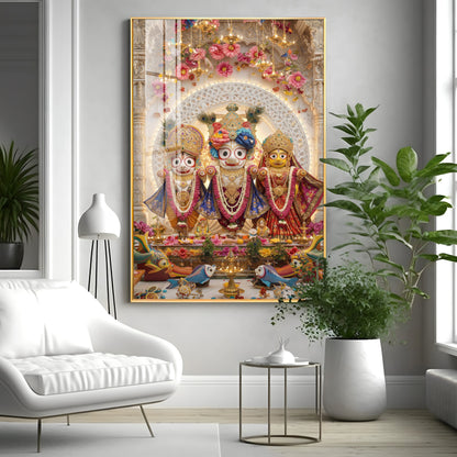 Hindu Jagannath Prabhu Premium Acrylic Vertical Wall Art