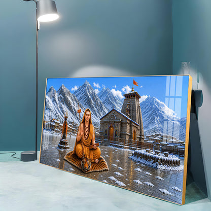 Shri Adi Shankaracharya Premium Acrylic Horizontal Wall Art