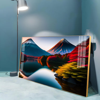 Beautiful Mountain Premium Acrylic Horizontal Wall Art