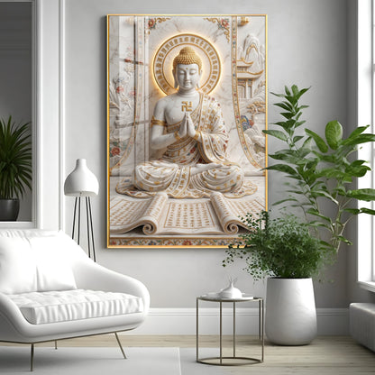 Lord Hanuman And Shivji Premium Acrylic Vertical Wall Art (Copy)