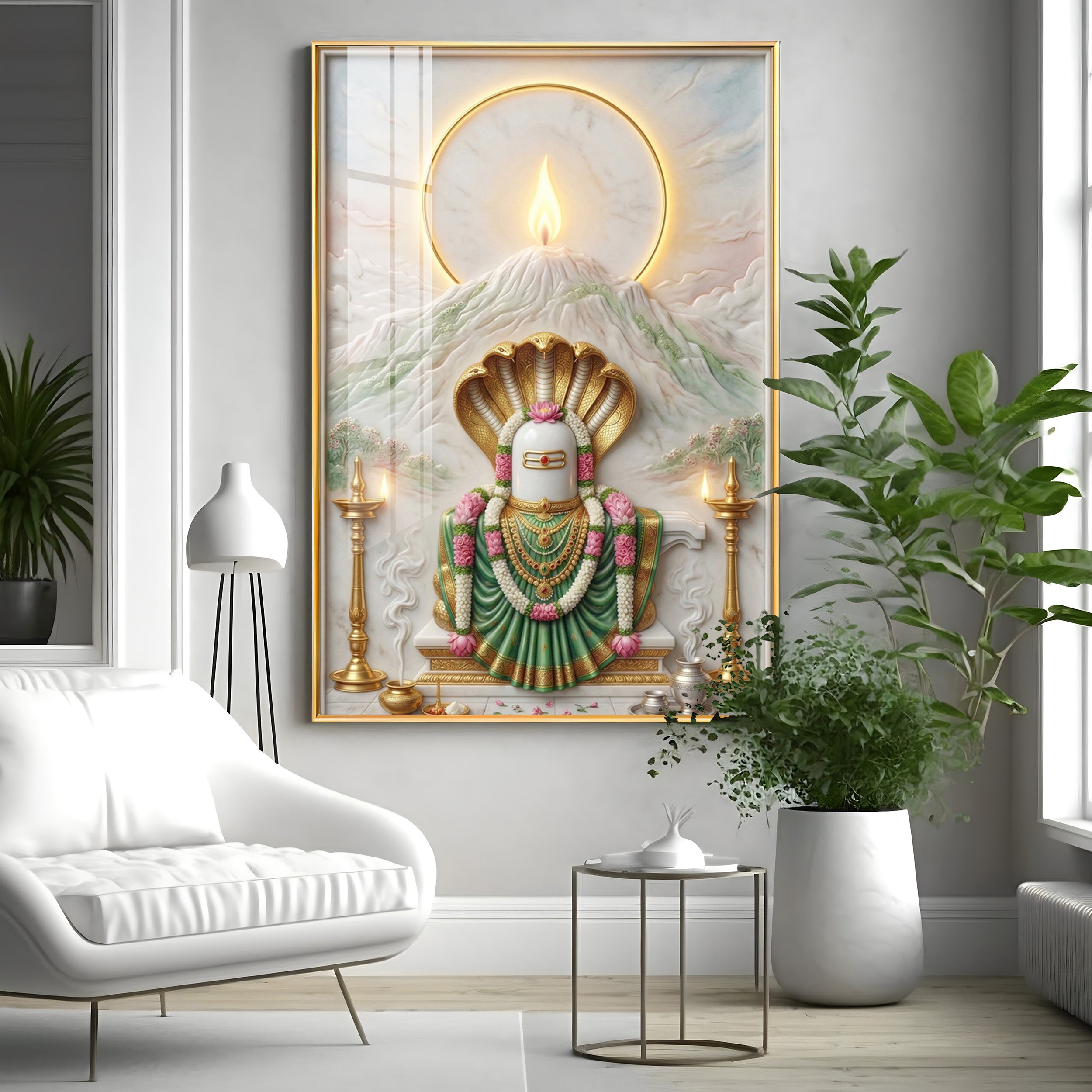 Jyotirlingams Premium Acrylic Vertical Wall Art