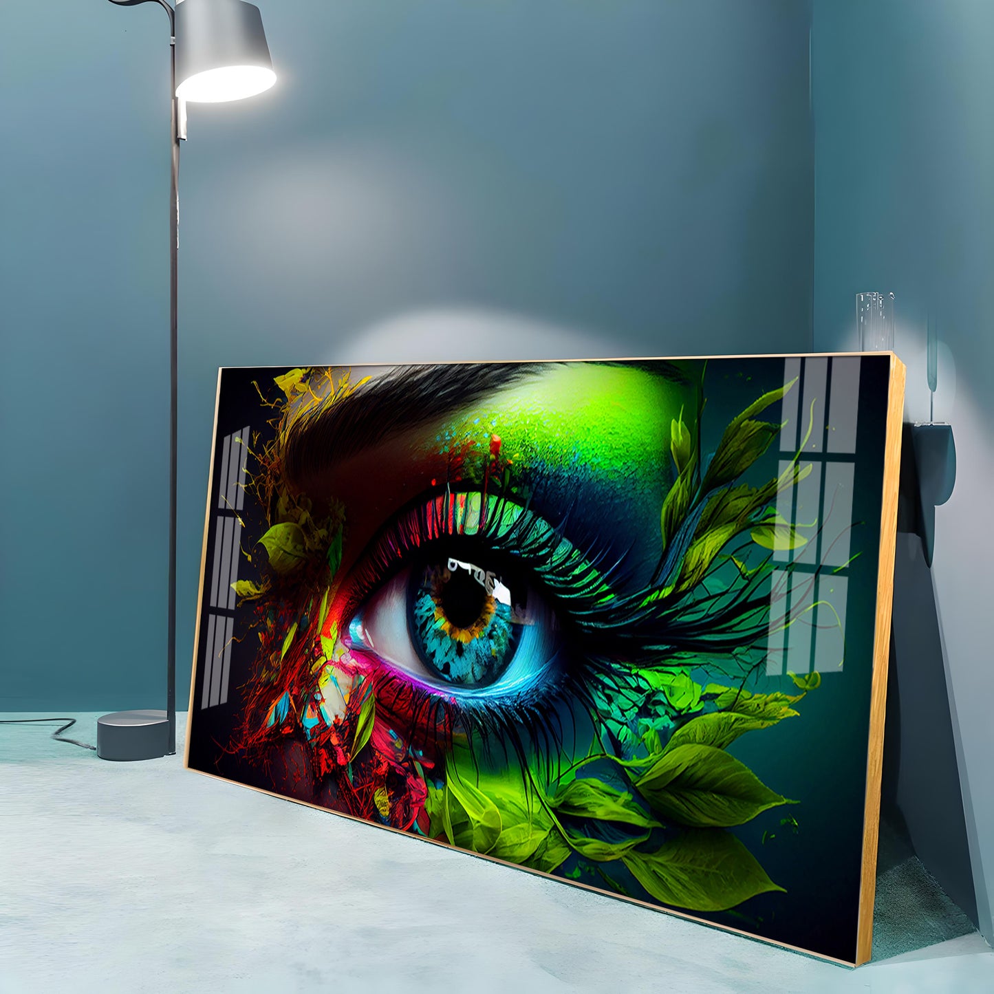 Colorful Eye Premium Acrylic Horizontal Wall Art