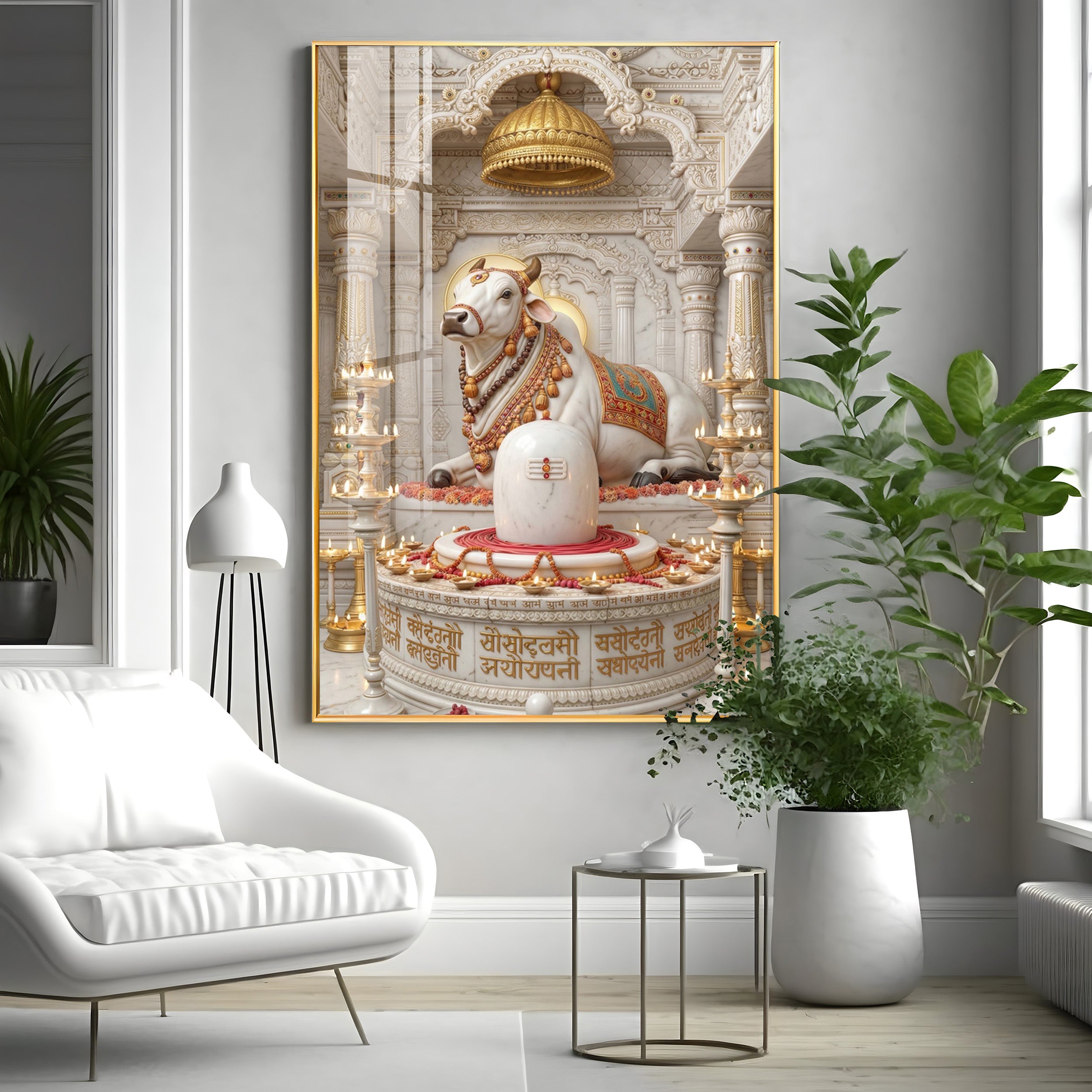 Depiction of Nandi Premium Acrylic Vertical Wall Art