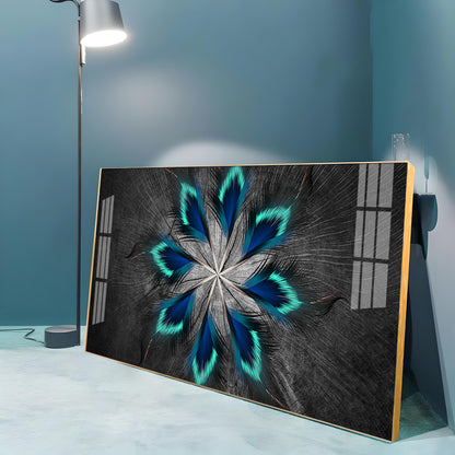 Stylish Modern Feather Premium Acrylic Horizontal Wall Art