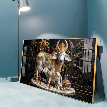 Sovereign Cow & Cub Premium Acrylic Horizontal Wall Art