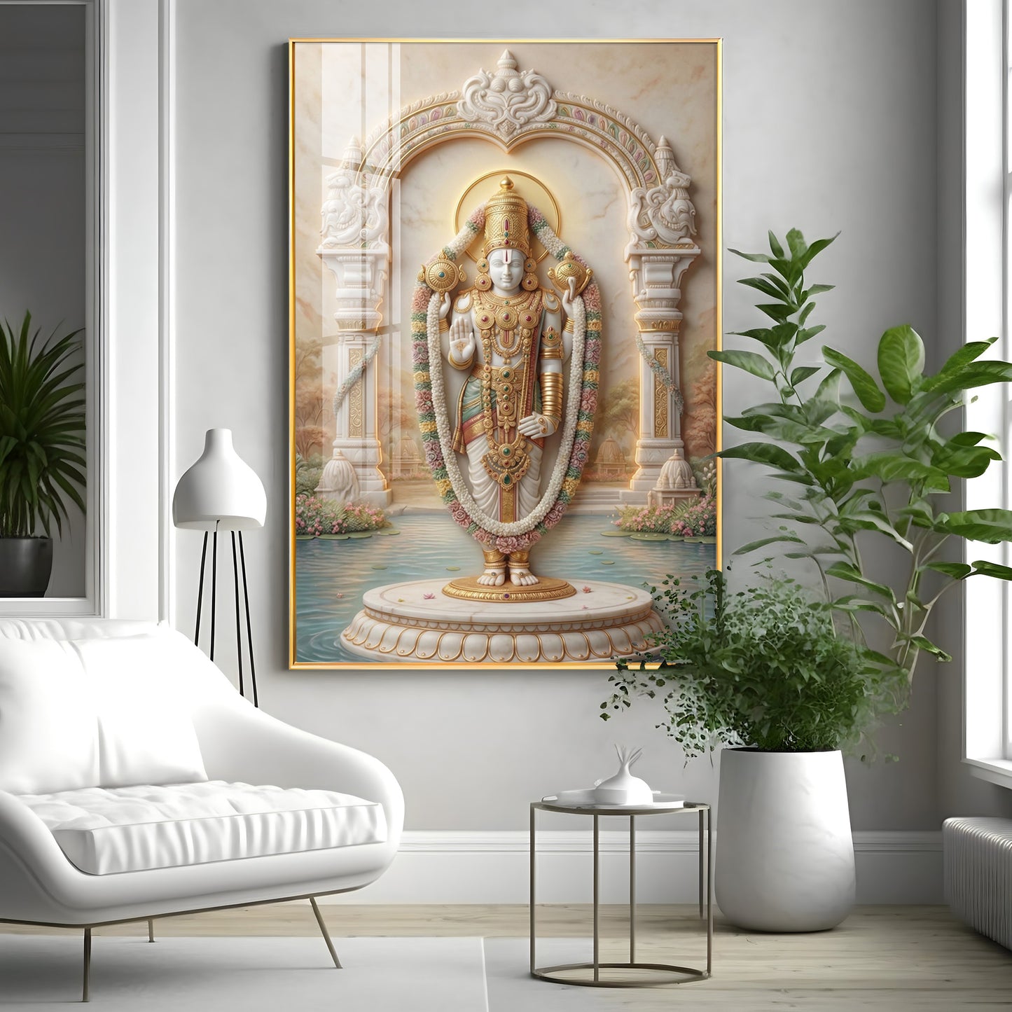 Sri Venkateswara Balaji Premium Acrylic Vertical Wall Art