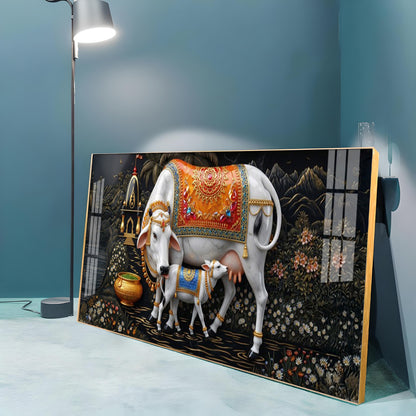 Cozy Cow Companions Premium Acrylic Horizontal Wall Art