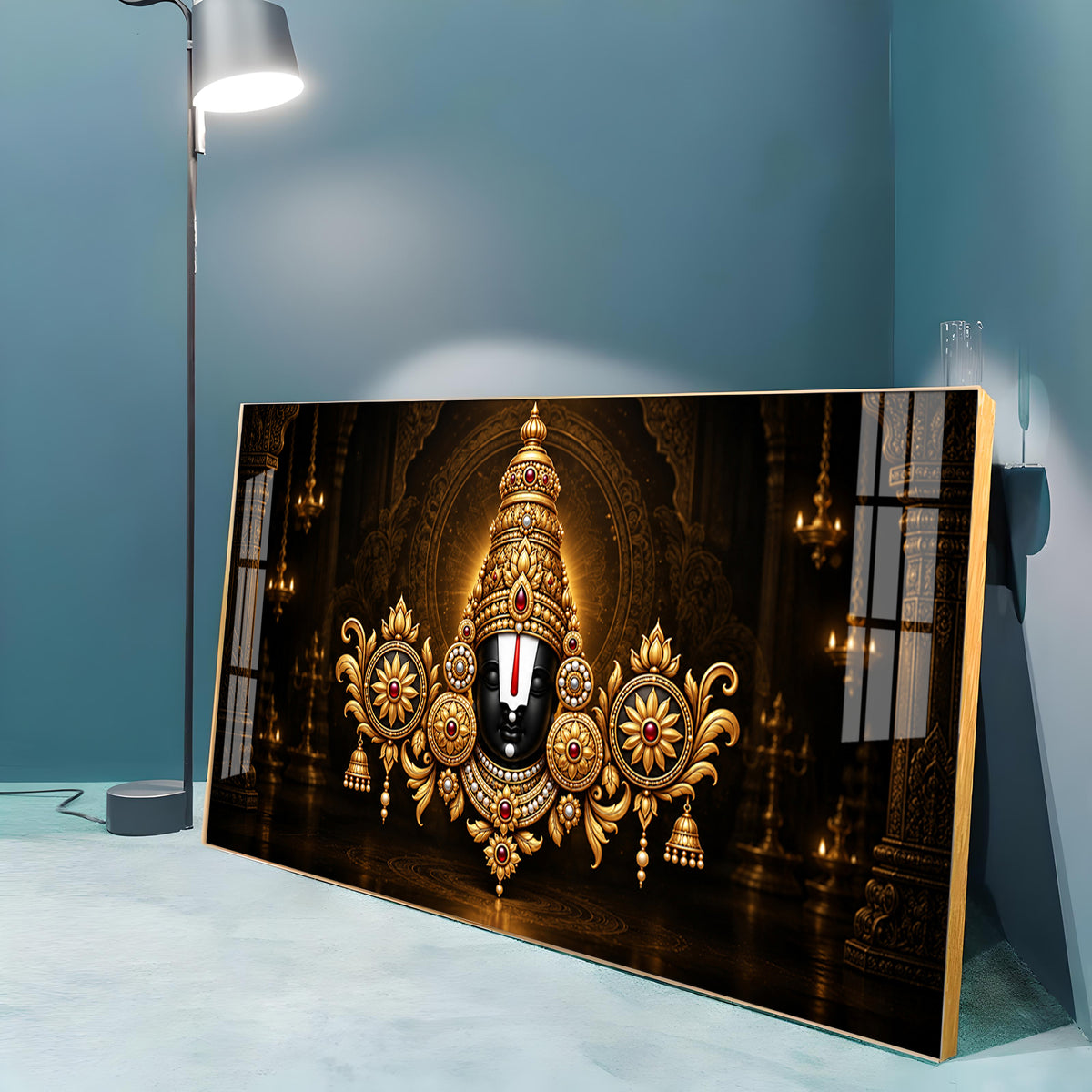 Lord Tirupati Balaji Premium Acrylic Horizontal Wall Art