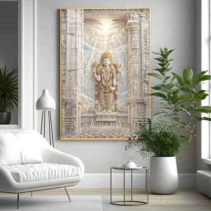 Divine Venkateswara Premium Acrylic Vertical Wall Art