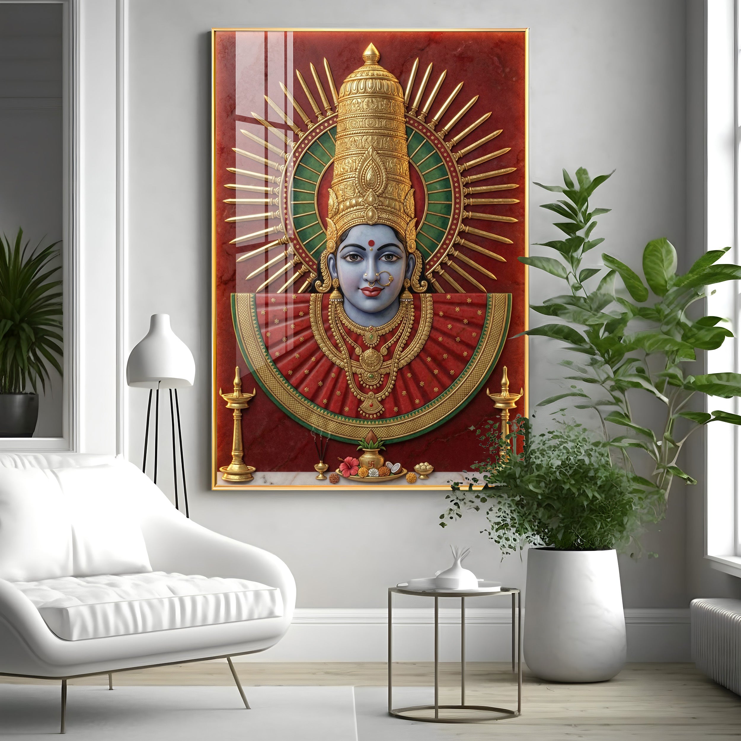 Renuka Yallamma Premium Acrylic Vertical Wall Art