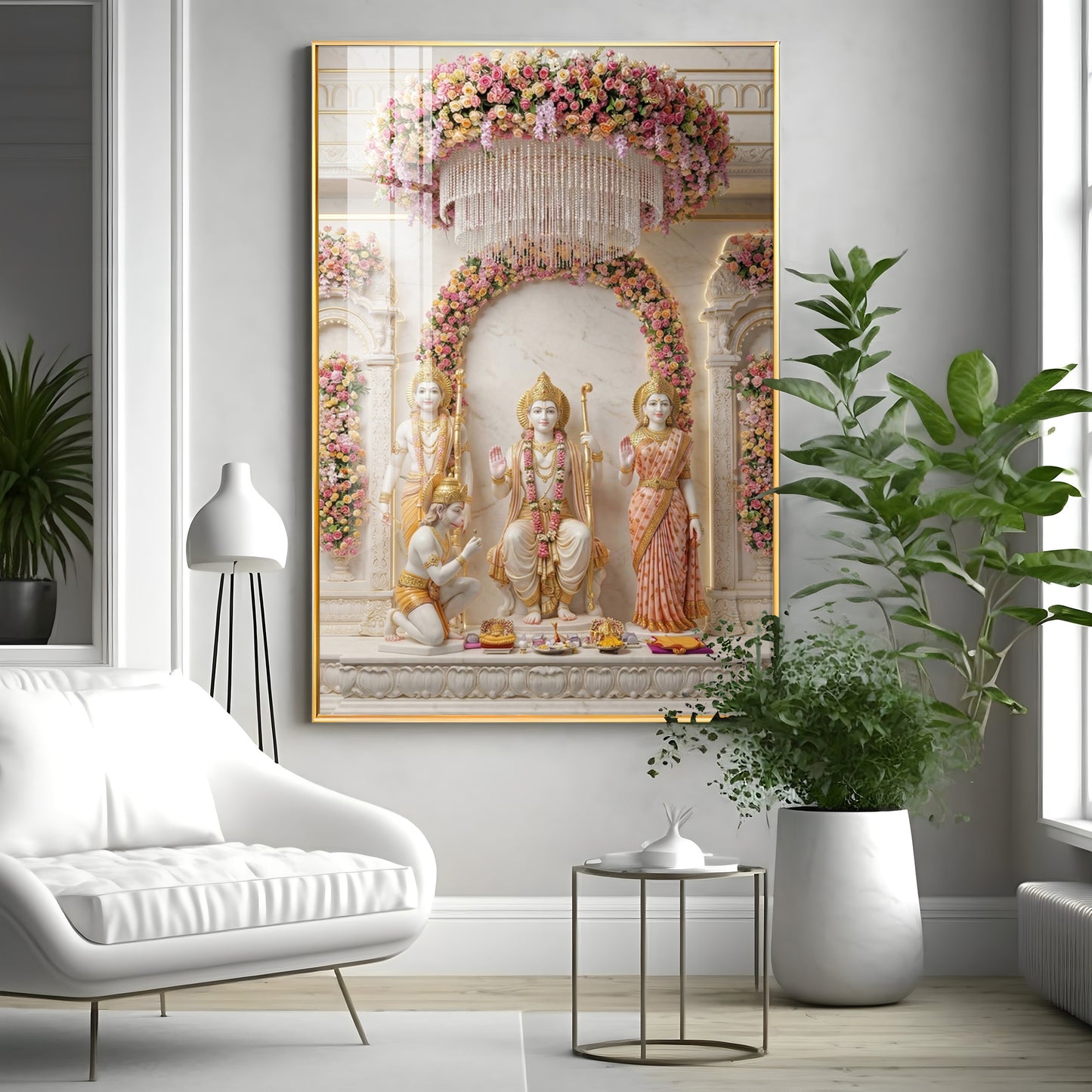 Jai Shri Ram Darbar Premium Acrylic Vertical Wall Art