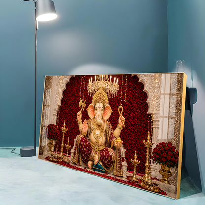 Ganpati Bappa Premium Acrylic Horizontal Wall Art