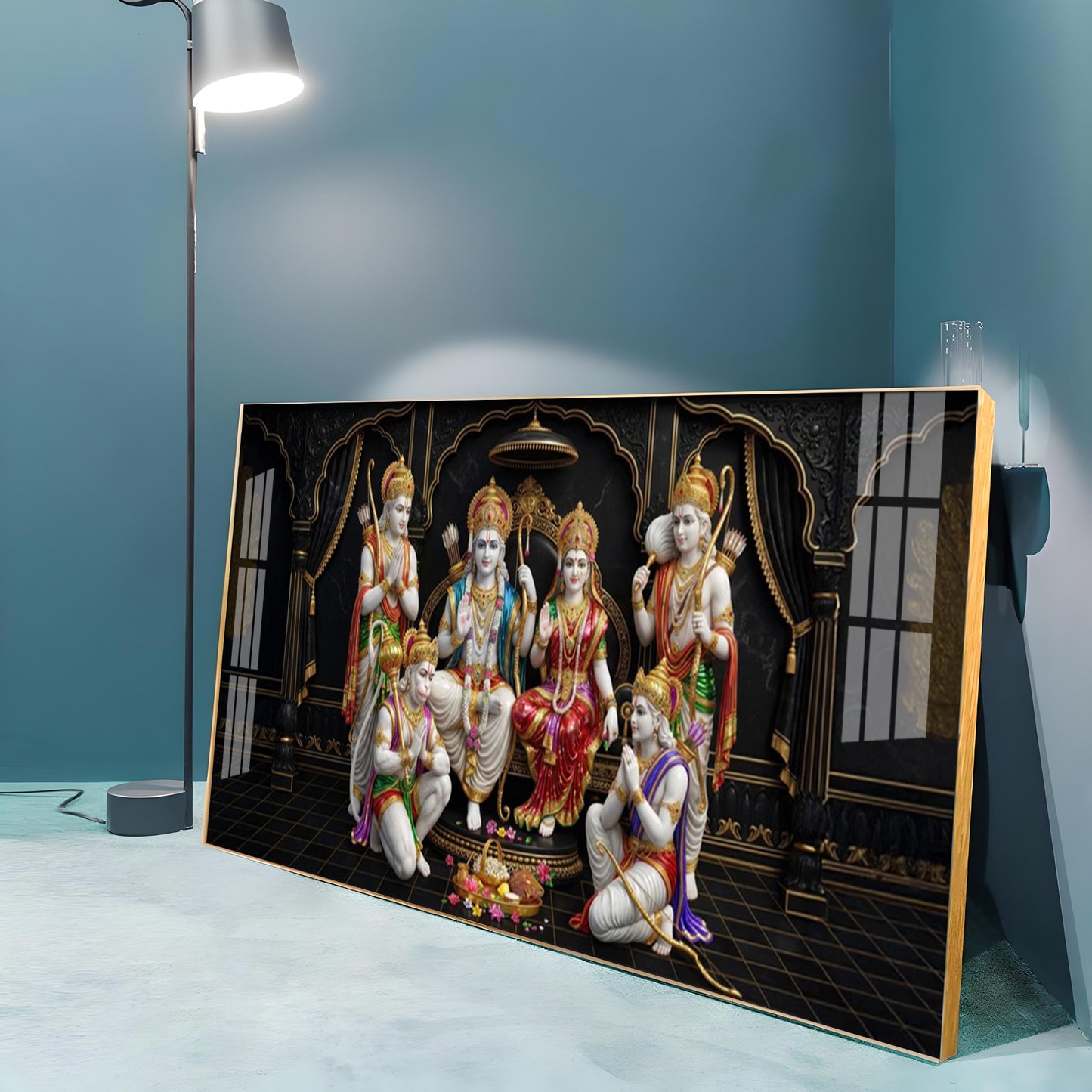 Shree Ram Darbar Premium Acrylic Horizontal Wall Art