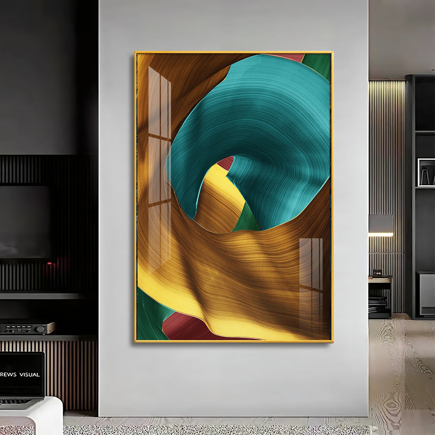 Multicolored Abstract Premium Acrylic Vertical Wall Art