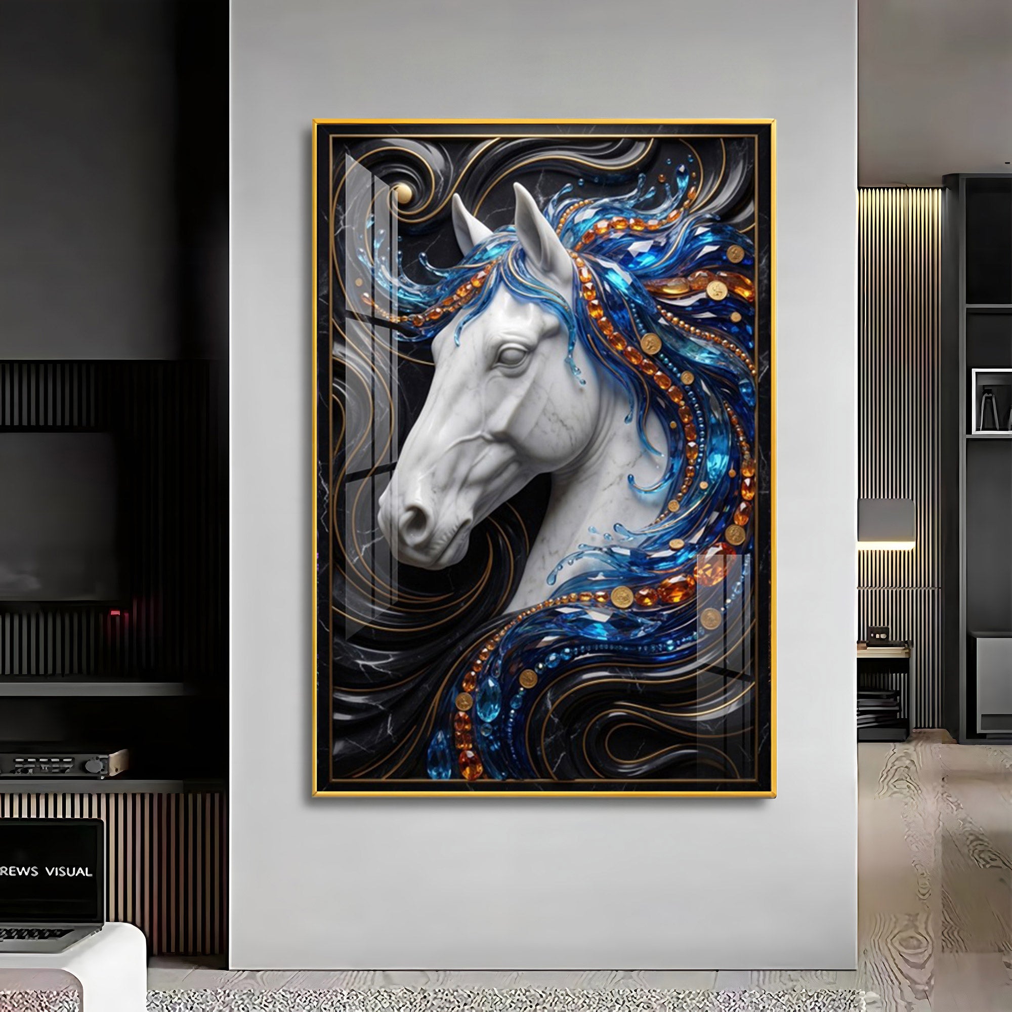 Mystic Horse Premium Acrylic Vertical Wall Art