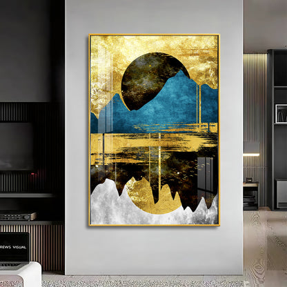 Mountain Glow Premium Acrylic Vertical Wall Art